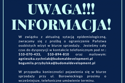 Informacja ws. biura sprzedaży